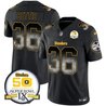 Men's Steelers Arch Smoke 50th Anniversary Of Super Bowl IX Patch Vapor Limited Jersey - All Stitched