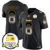 Men's Steelers Arch Smoke 50th Anniversary Of Super Bowl IX Patch Vapor Limited Jersey - All Stitched