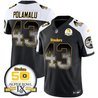 Men's Steelers Arch Smoke 50th Anniversary Of Super Bowl IX Patch Vapor Limited Jersey - All Stitched