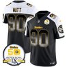 Men's Steelers Arch Smoke 50th Anniversary Of Super Bowl IX Patch Vapor Limited Jersey - All Stitched