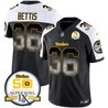 Men's Steelers Arch Smoke 50th Anniversary Of Super Bowl IX Patch Vapor Limited Jersey - All Stitched