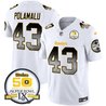 Men's Steelers Arch Smoke 50th Anniversary Of Super Bowl IX Patch Vapor Limited Jersey - All Stitched