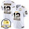 Men's Steelers Arch Smoke 50th Anniversary Of Super Bowl IX Patch Vapor Limited Jersey - All Stitched