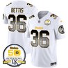 Men's Steelers Arch Smoke 50th Anniversary Of Super Bowl IX Patch Vapor Limited Jersey - All Stitched