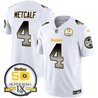 Men's Steelers Arch Smoke 50th Anniversary Of Super Bowl IX Patch Vapor Limited Jersey - All Stitched