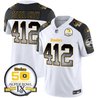 Men's Steelers Arch Smoke 50th Anniversary Of Super Bowl IX Patch Vapor Limited Jersey - All Stitched