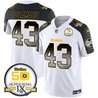 Men's Steelers Arch Smoke 50th Anniversary Of Super Bowl IX Patch Vapor Limited Jersey - All Stitched