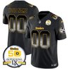 Steelers Arch Smoke 50th Anniversary Of Super Bowl IX Patch Vapor Limited Custom Jersey - All Stitched