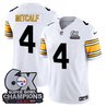 Men's Pittsburgh Steelers 6-Time Champions Patch Vapor Limited Jersey - All Stitched