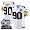 Men's Pittsburgh Steelers 6-Time Champions Patch Vapor Limited Jersey - All Stitched