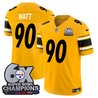 Men's Pittsburgh Steelers 6-Time Champions Patch Vapor Limited Jersey - All Stitched