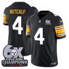 Men's Pittsburgh Steelers 6-Time Champions Patch Vapor Limited Jersey - All Stitched