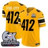 Men's Pittsburgh Steelers 6-Time Champions Patch Vapor Limited Jersey - All Stitched