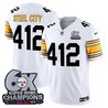 Men's Pittsburgh Steelers 6-Time Champions Patch Vapor Limited Jersey - All Stitched