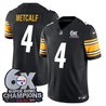 Men's Pittsburgh Steelers 6-Time Champions Patch Vapor Limited Jersey - All Stitched