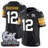 Men's Pittsburgh Steelers 6-Time Champions Patch Vapor Limited Jersey - All Stitched