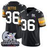 Men's Pittsburgh Steelers 6-Time Champions Patch Vapor Limited Jersey - All Stitched
