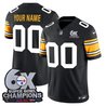 Pittsburgh Steelers 6-Time Champions Patch Vapor Limited Custom Jersey - All Stitched