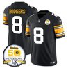 Men's Steelers 50th Anniversary Of Super Bowl IX Patch Vapor Limited Jersey - All Stitched