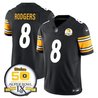 Men's Steelers 50th Anniversary Of Super Bowl IX Patch Vapor Limited Jersey - All Stitched