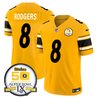 Men's Steelers 50th Anniversary Of Super Bowl IX Patch Vapor Limited Jersey - All Stitched