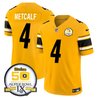 Men's Steelers 50th Anniversary Of Super Bowl IX Patch Vapor Limited Jersey - All Stitched