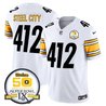 Men's Steelers 50th Anniversary Of Super Bowl IX Patch Vapor Limited Jersey - All Stitched