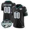 Philadelphia Eagles 2025 NFC East Division Champions Vapor Limited Custom Jersey - All Stitched