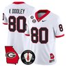 Men's Georgia Bulldogs Georgia Map & Vince Dooley Patch Vapor Limited Jersey - All Stitched