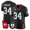 Men's Georgia Bulldogs Georgia Map & Vince Dooley Patch Vapor Limited Jersey - All Stitched