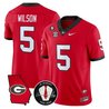 Men's Georgia Bulldogs Georgia Map & Vince Dooley Patch Vapor Limited Jersey - All Stitched