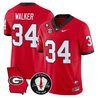 Men's Georgia Bulldogs Georgia Map & Vince Dooley Patch Vapor Limited Jersey - All Stitched