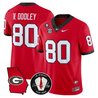 Men's Georgia Bulldogs Georgia Map & Vince Dooley Patch Vapor Limited Jersey - All Stitched