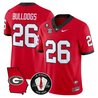 Men's Georgia Bulldogs Georgia Map & Vince Dooley Patch Vapor Limited Jersey - All Stitched