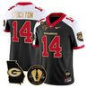 Men's Georgia Bulldogs Georgia Map & Vince Dooley Patch Vapor Limited Jersey - All Stitched
