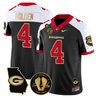 Men's Georgia Bulldogs Georgia Map & Vince Dooley Patch Vapor Limited Jersey - All Stitched