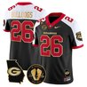 Men's Georgia Bulldogs Georgia Map & Vince Dooley Patch Vapor Limited Jersey - All Stitched