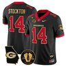 Men's Georgia Bulldogs Georgia Map & Vince Dooley Patch Vapor Limited Jersey - All Stitched