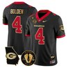 Men's Georgia Bulldogs Georgia Map & Vince Dooley Patch Vapor Limited Jersey - All Stitched
