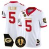 Men's Georgia Bulldogs Georgia Map & Vince Dooley Patch Vapor Limited Jersey - All Stitched