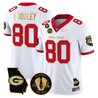 Men's Georgia Bulldogs Georgia Map & Vince Dooley Patch Vapor Limited Jersey - All Stitched