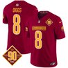 Men's Washington Commanders 90th Anniversary Patch Vapor Limited Jersey - All Stitched