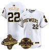 Men's Milwaukee Brewers 2026 World Series Champions Vapor Premier Limited Jersey - Bob Uecker Patch - All Stitched