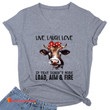 Funny Cow Jokes Print T Shirt