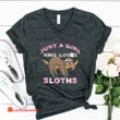 Just A Girl Who Loves Sloths Women T-shirt