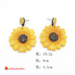 Korean Fashion Vintage Sunflower Earrings