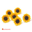 Delysia King Sunflower Earrings, Wedding Sunflower Earrings,