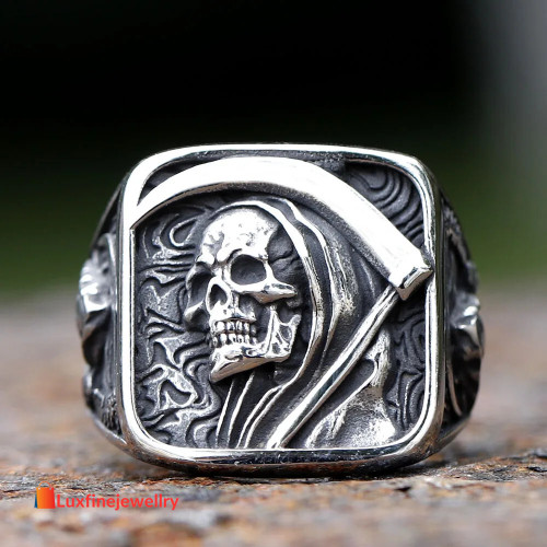 Skull Ring Men's Hip-hop Punk Party Jewelry Gift