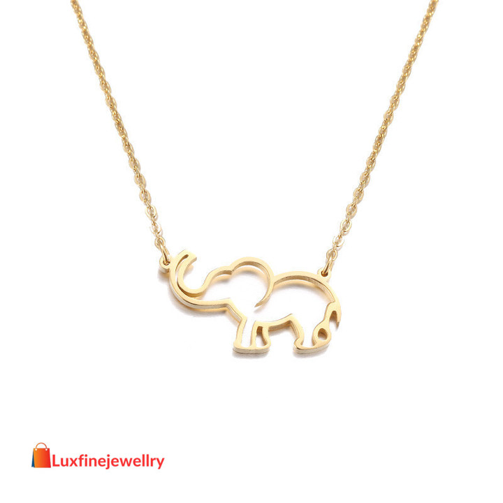 Elephant Heart Creative Pendant Necklace