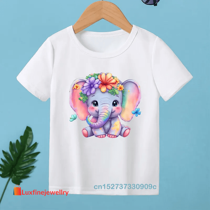 Summer Colorful Animals Children T-shirt